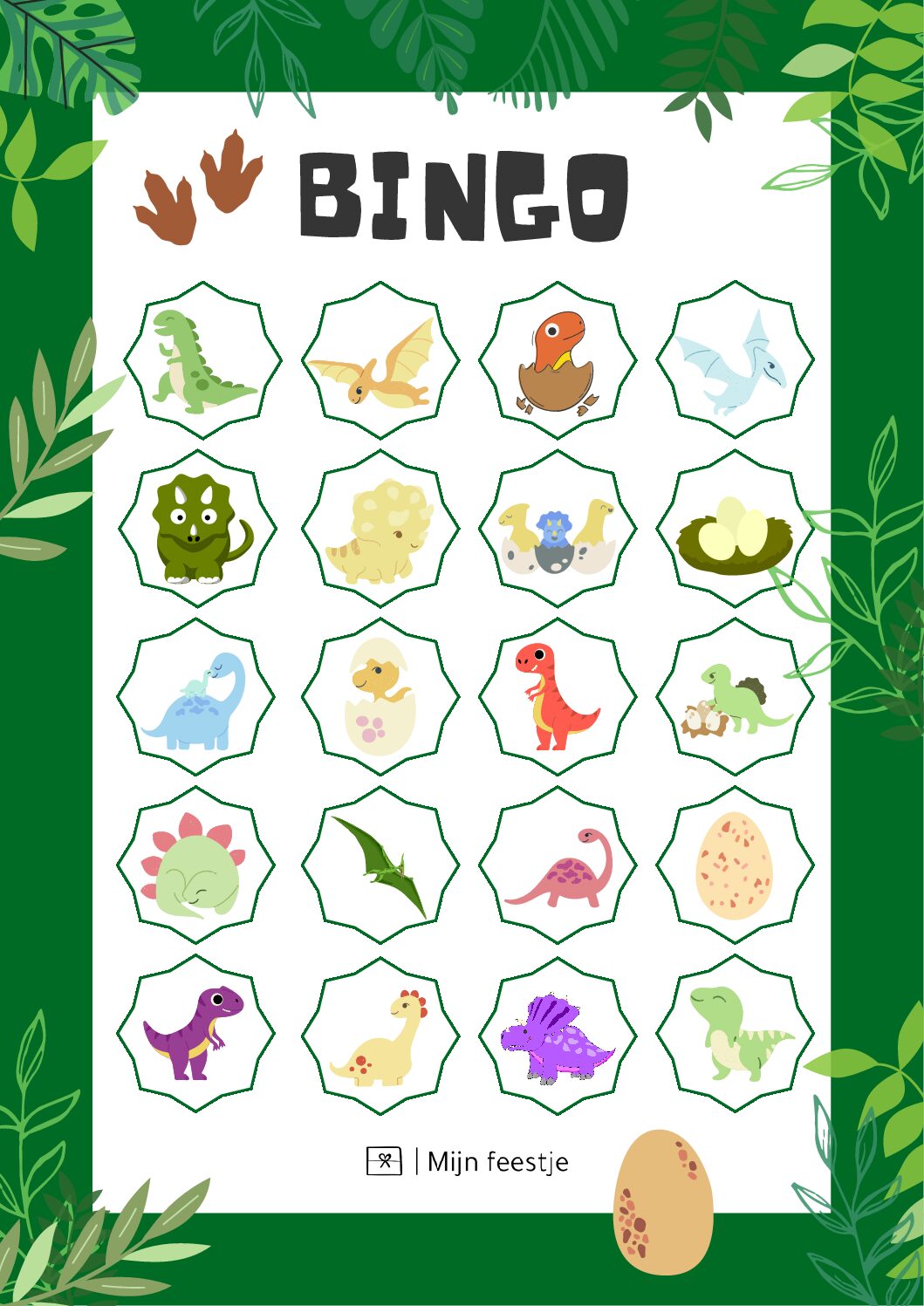 Dino bingo pdf