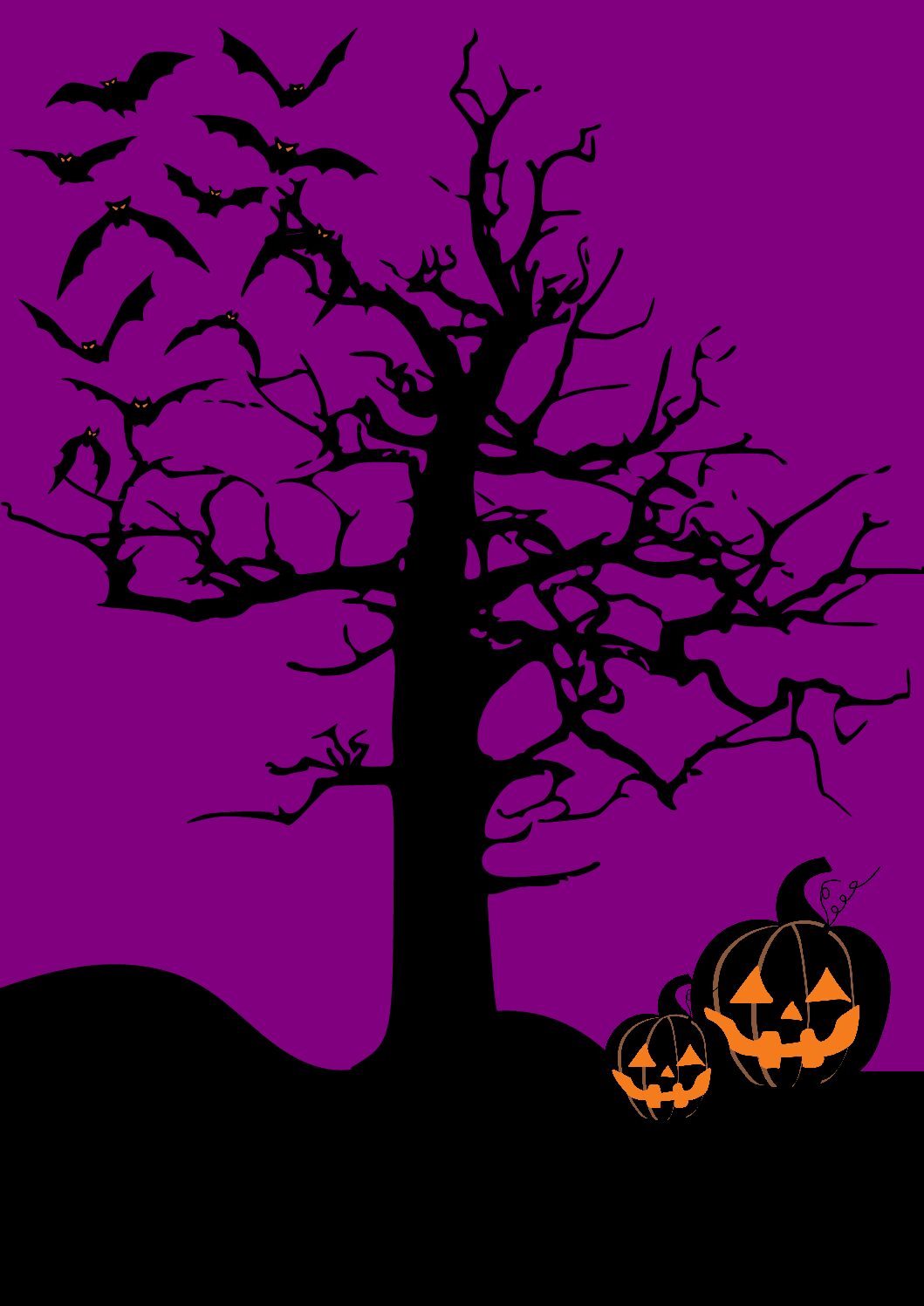 Halloween uitnodiging achterkant pdf