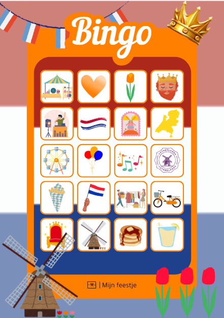 Koningsdag bingo